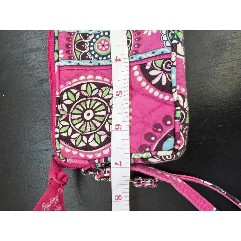Vera Bradley‎ Wristlet Pink Floral Mandala Quilted Cotton Wallet OS